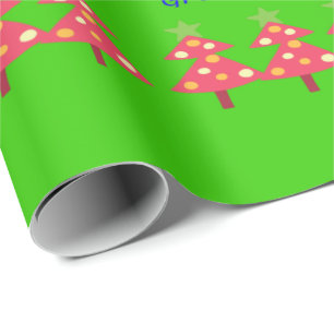 Merry Christmas Season's Greetings Wrapping Paper