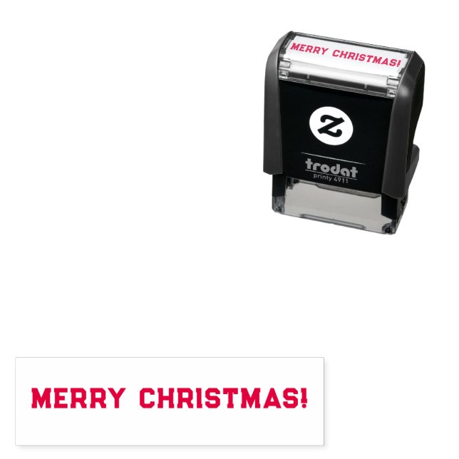 Merry Christmas Self-inking Stamp (In Situ)