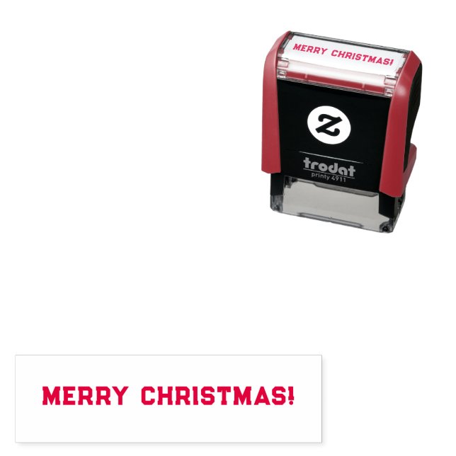 Merry Christmas Self-inking Stamp (In Situ)