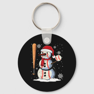 Merry Christmas Sell Snowman Holiday Sports Xmas P Keychain