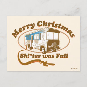 Merry Christmas Sh!*ter was Full Postcard