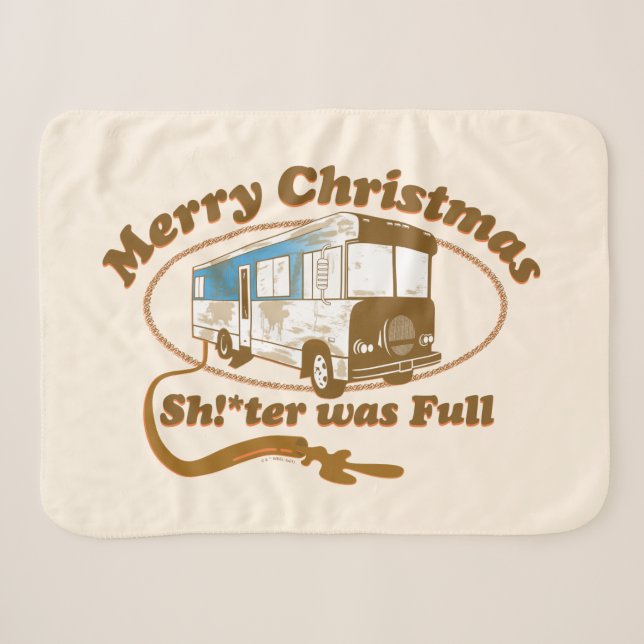 Merry Christmas Sh!*ter was Full Sherpa Blanket (Front (Horizontal))
