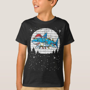 Merry Christmas sharkmas Shark Christmas Santa  T-Shirt