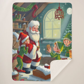 Merry Christmas  Sherpa Blanket