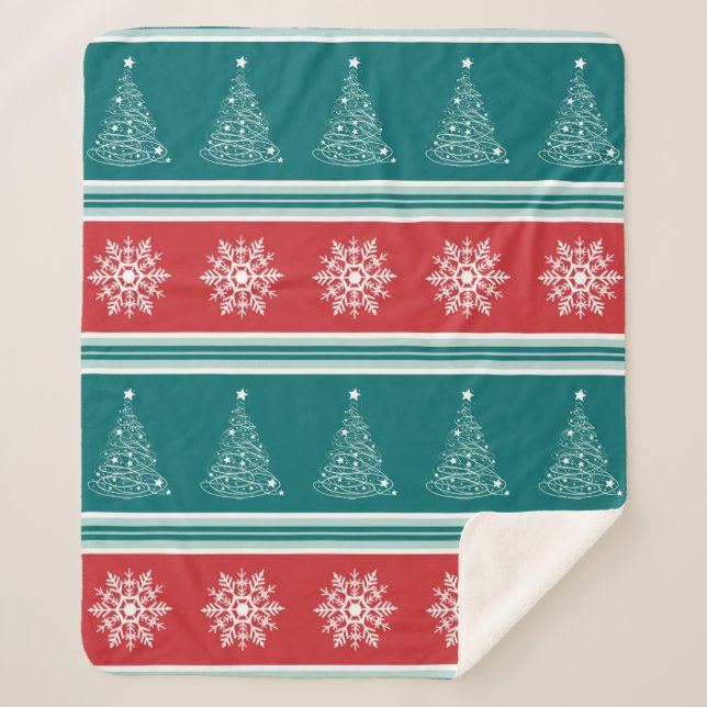 Merry Christmas Sherpa Blanket (Front)