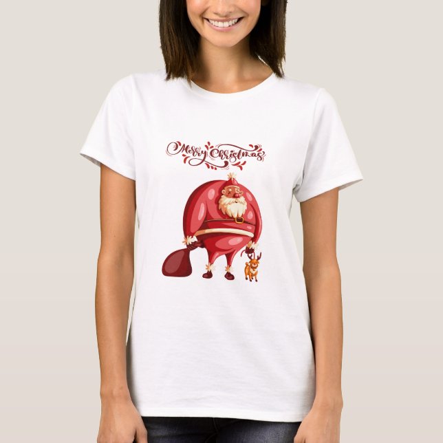 Merry Christmas shirt, festive gift top  (Front)