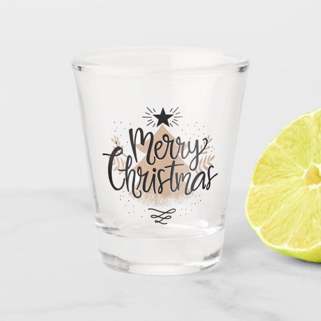 Merry Christmas Shot Glass (Front)