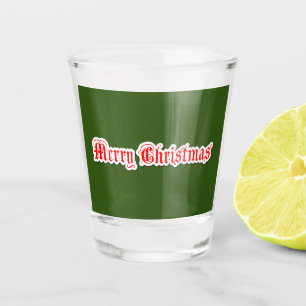 Merry Christmas   Shot Glass