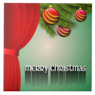 "MERRY CHRISTMAS" SIGN TILE