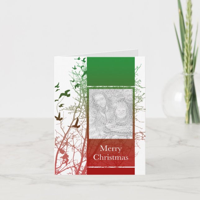 merry christmas (silhouscreen) holiday card (Front)