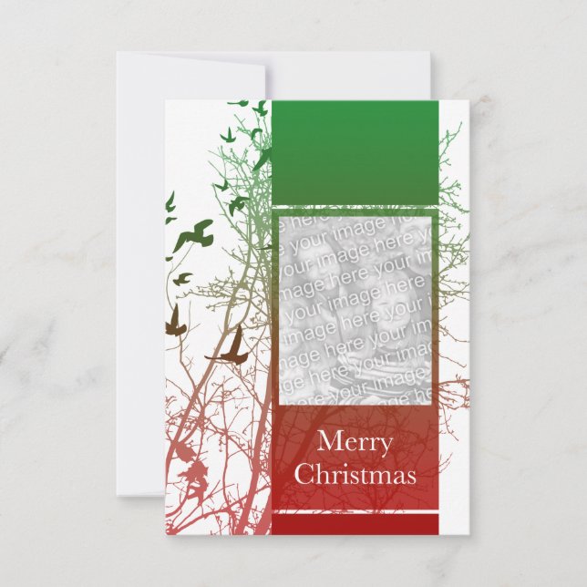 merry christmas (silhouscreen) invitation (Front)