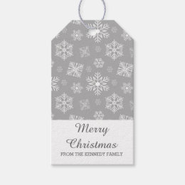snowflake gift tag