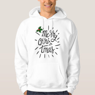 Merry christmas simple design hoodie