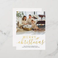Merry Christmas Simple Elegant Personalized