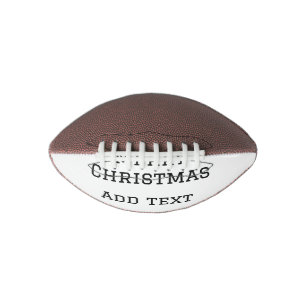 Merry Christmas simple minimal add name text moder Football
