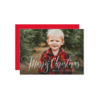 Merry Christmas simple one photo family