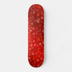 merry christmas skateboard