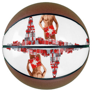 Merry Christmas SlipperyJoe red white silver gift Basketball