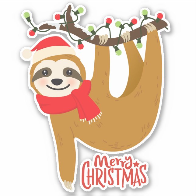 Merry Christmas Sloth | Holidays (Front)