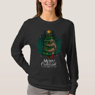 Merry Christmas Sloth Holidays T-Shirt