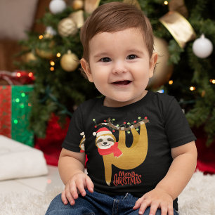 Merry Christmas Sloth   Holidays Toddler T-shirt