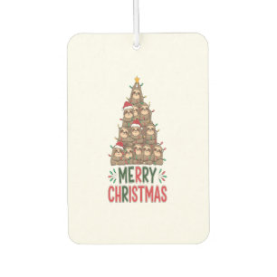 Merry Christmas Sloth Tree Air Freshener