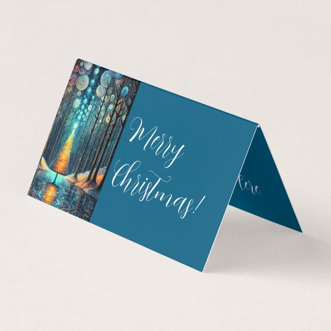 Merry Christmas Small Business Support Thank You Card (Front)