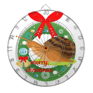 merry christmas snail dartboard