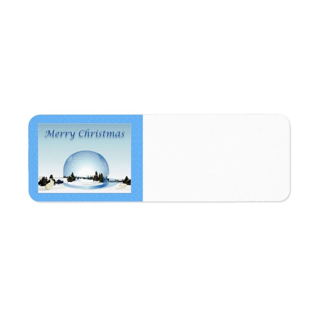 Merry Christmas Snow Scene (Front)