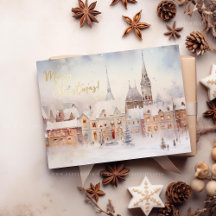 Merry Christmas Snow Winter Wonderland Landscape