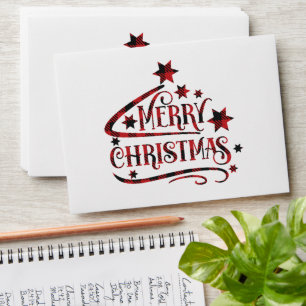 Merry Christmas Snowflakes Envelope