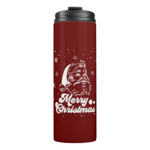 Merry Christmas Snowflakes, Happy New Year Thermal Tumbler