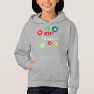 Merry Christmas Snowflakes Ornament Black