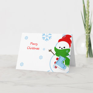 Merry Christmas Snowman Cards
