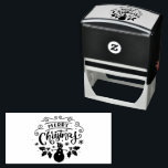 Merry Christmas Snowman Christmas Winter Self-inking Stamp<br><div class="desc">Merry Christmas Snowman Christmas Winter self-inking stamp. Unique,  beautiful,  stylish design. Easy to be personalized.</div>