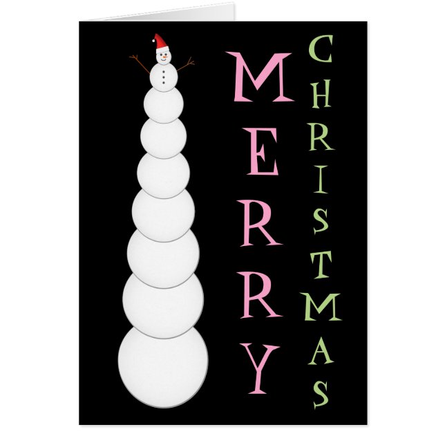 "MERRY CHRISTMAS" & Snowman d'une taille déraisonn (Devant)