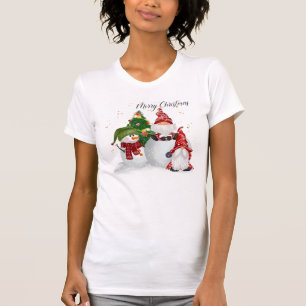 Merry Christmas Snowman Gnome Shirt