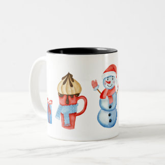 Merry Christmas Snowman mug
