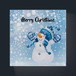 Merry Christmas Snowman Paperweight<br><div class="desc">Merry Christmas Snowman
Don't let missing papers weigh you down,  get a paperweight instead! A fun,  thoughtful gift that's a beautiful addition to any home or desk.</div>