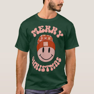 Merry Christmas Snowman Retro North Pole Smiling F T-Shirt