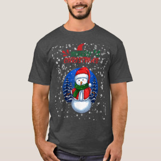 Merry Christmas Snowman Snow Holidays T-Shirt