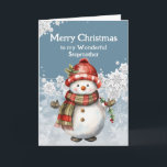 Merry Christmas Snowman Stepmother Card<br><div class="desc">A snowman's smile,  so warm and bright, 
Just like our friendship,  pure delight.
C
Merry Christmas,  my dear Stepmother
May our laughter never end.</div>