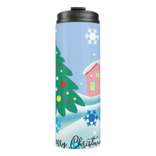 Merry Christmas snowman  Thermal Tumbler