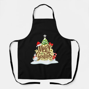 Merry Christmas snowman winter Tank Top Apron