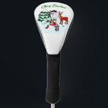 Merry Christmas! Snowman with Friends Golf Head Cover<br><div class="desc">Merry Christmas! Snowman with Friends - Baby Polar Bear,  Birds,  Moose,  Rabbit,    ~~~ coloured pencil drawing by Krisi ArtKSZP ~~~ Store Category >>> Merry Christmas for Kids >>> Snowman with Friends</div>
