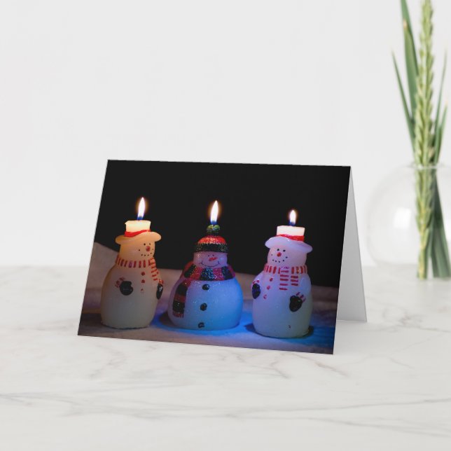 Merry Christmas Snowmen Card (Front)