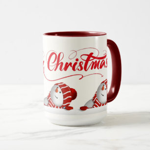 Merry Christmas Snowmen  Mug