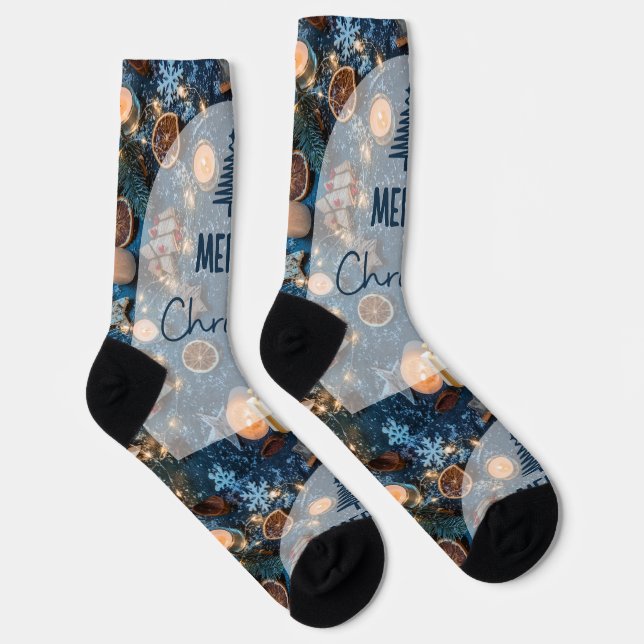 Merry Christmas Socks (Right)