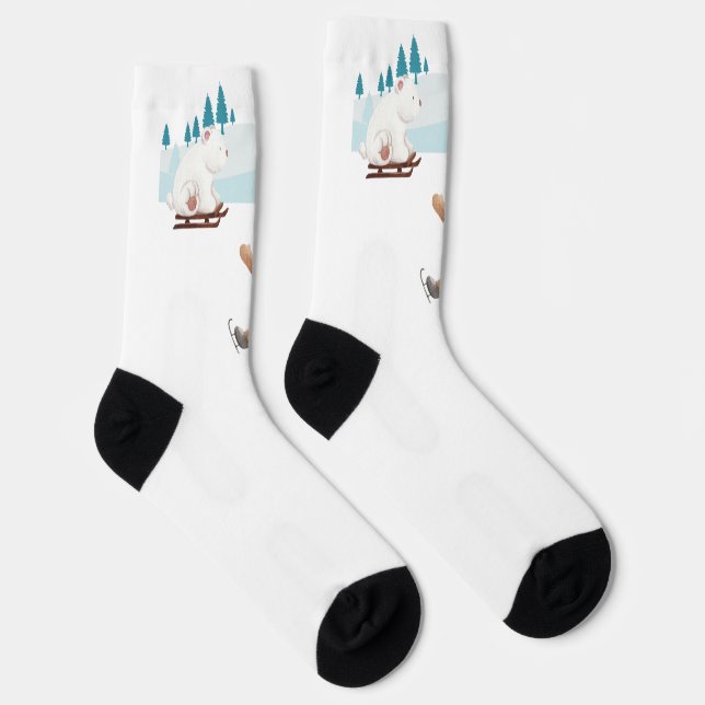 Merry Christmas Socks (Right)