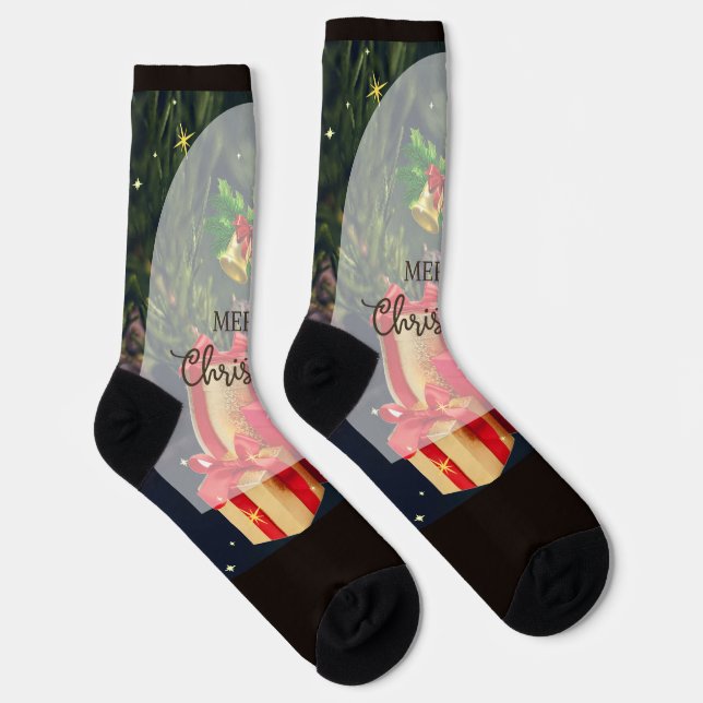 Merry Christmas Socks (Right)